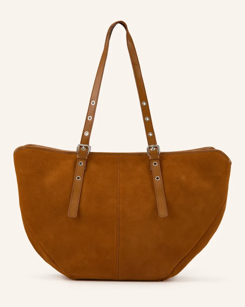 NÚNOO Shopper NORA mit Pouch Cognac