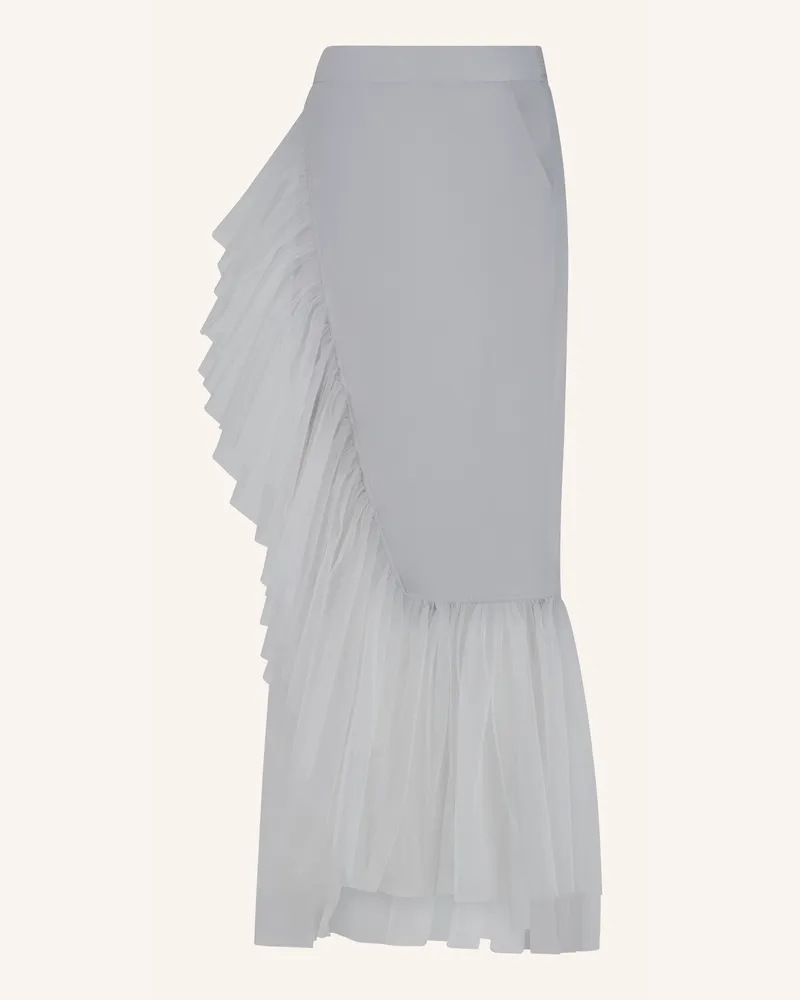 Helene Galwas Wickelrock Mit Volant Aus Tüll Bertare grau Grau