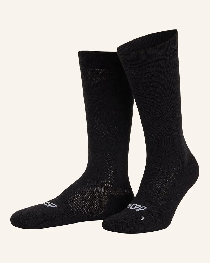 CEP Socken Flight Compression - Tall Mit Merinowolle schwarz 301