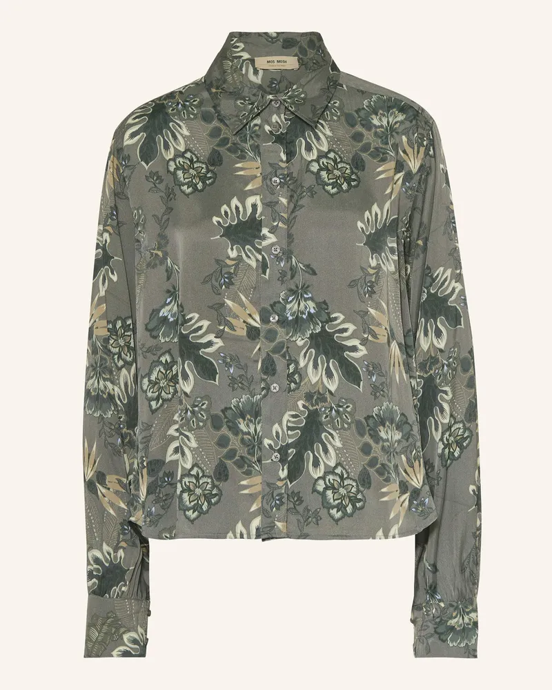Mos Mosh Hemdbluse MMABINA FLORO Dunkelgrün