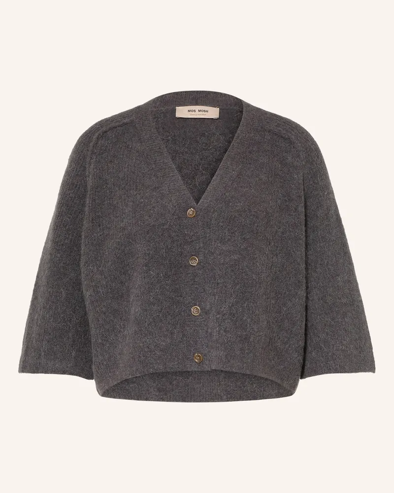 Mos Mosh Strickjacke Mmthora Lizet Mit Alpaka braun Dunkelgrau