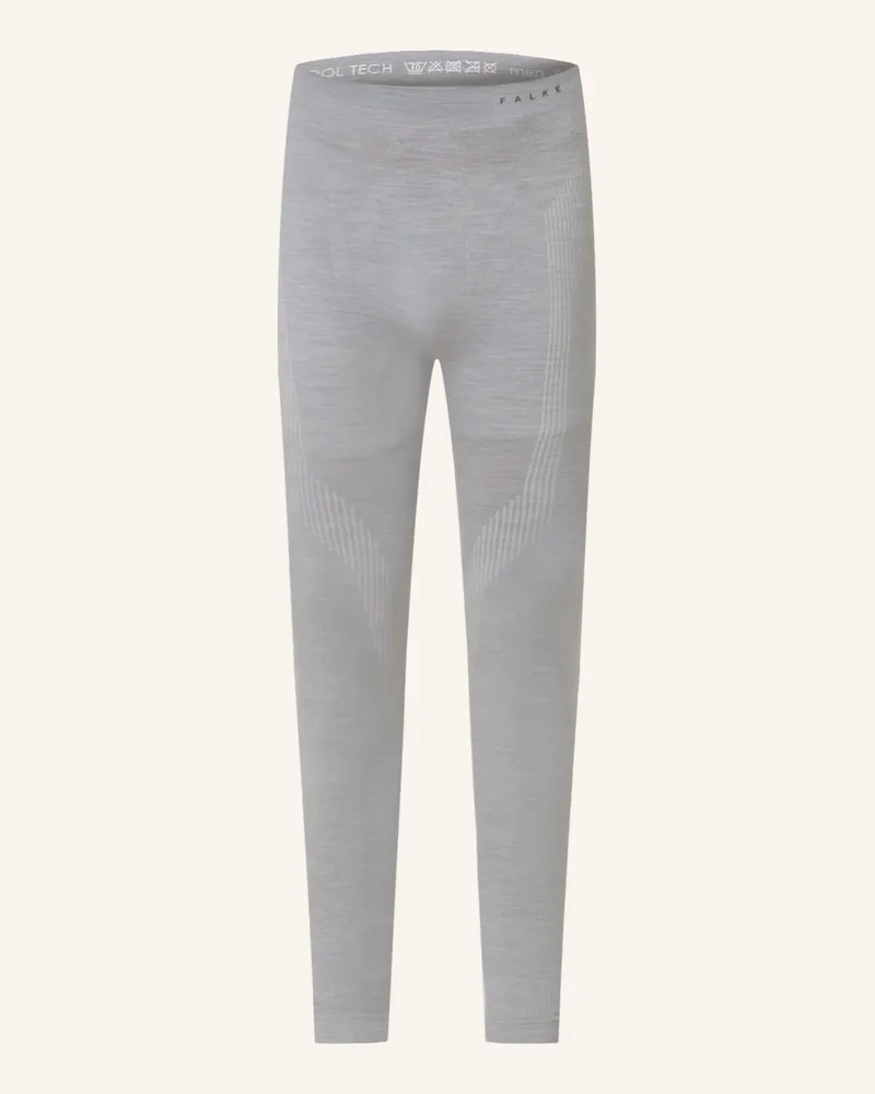 Falke Funktionswäsche-Hose Wool-Tech Mit Merinowolle grau Grau