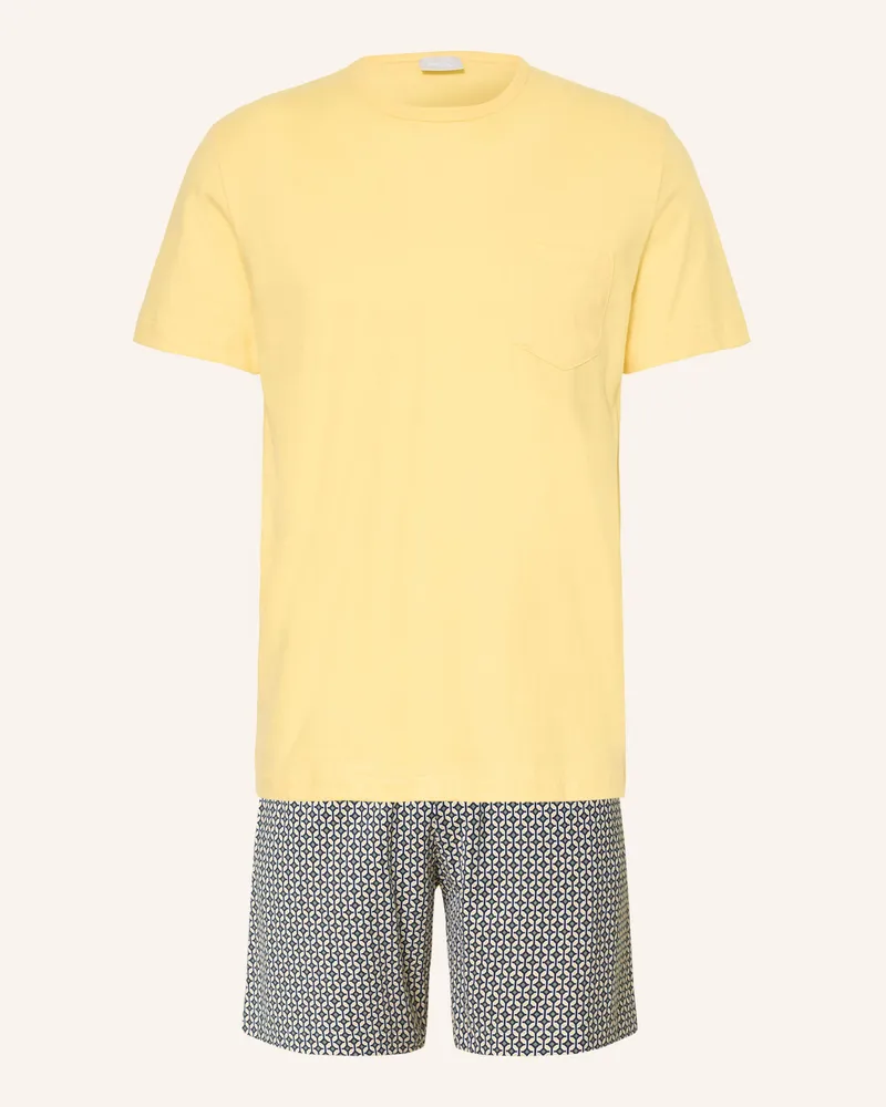 Mey Shorty-Schlafanzug gelb Hellgelb