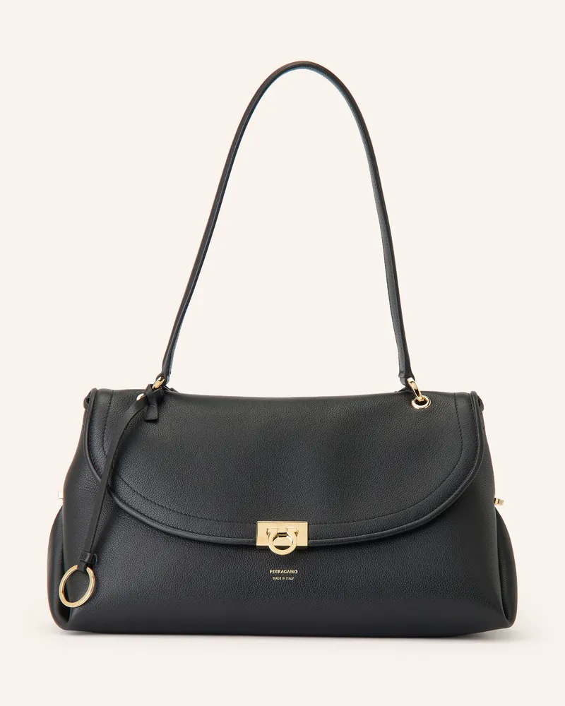 Ferragamo Umhängetasche schwarz Schwarz