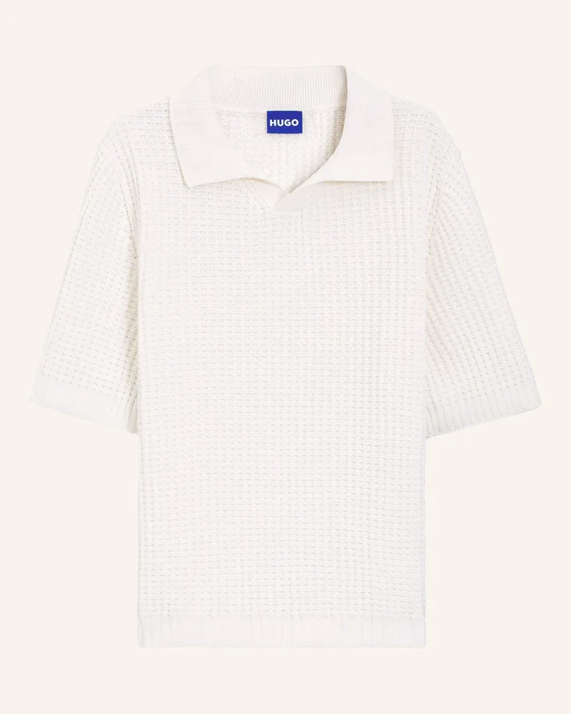 HUGO BOSS Strick-Poloshirt Spero beige Creme