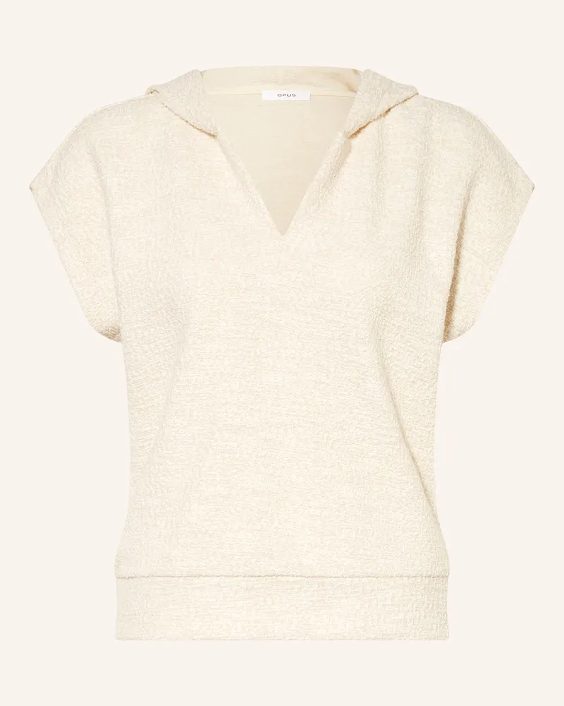 OPUS Tweed-Shirt GINSI Creme