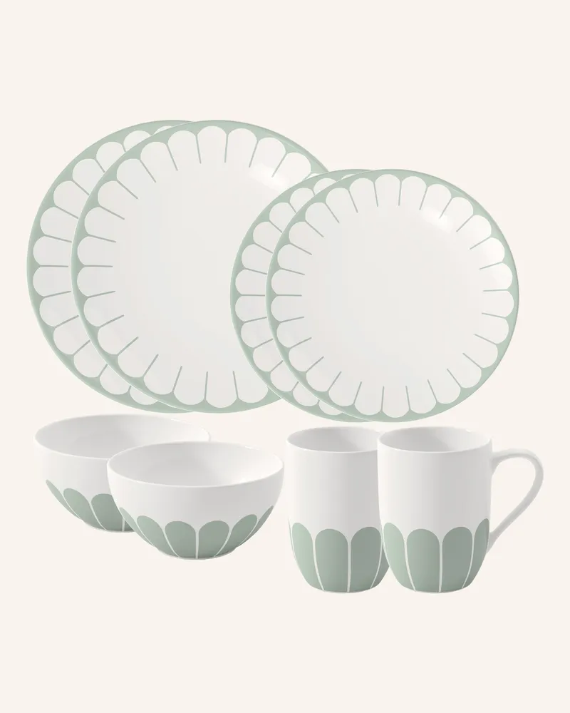 Villeroy & Boch Starter-Set 8tlg. Fleur Vert gruen Grün