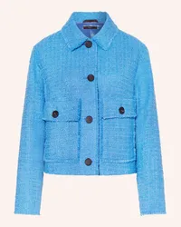 windsor. Kastenjacke aus Bouclé Blau