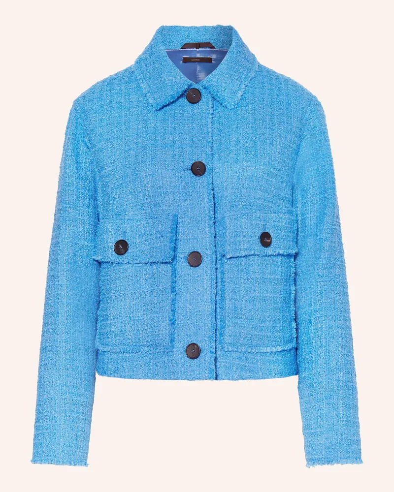 windsor. Kastenjacke aus Bouclé Blau