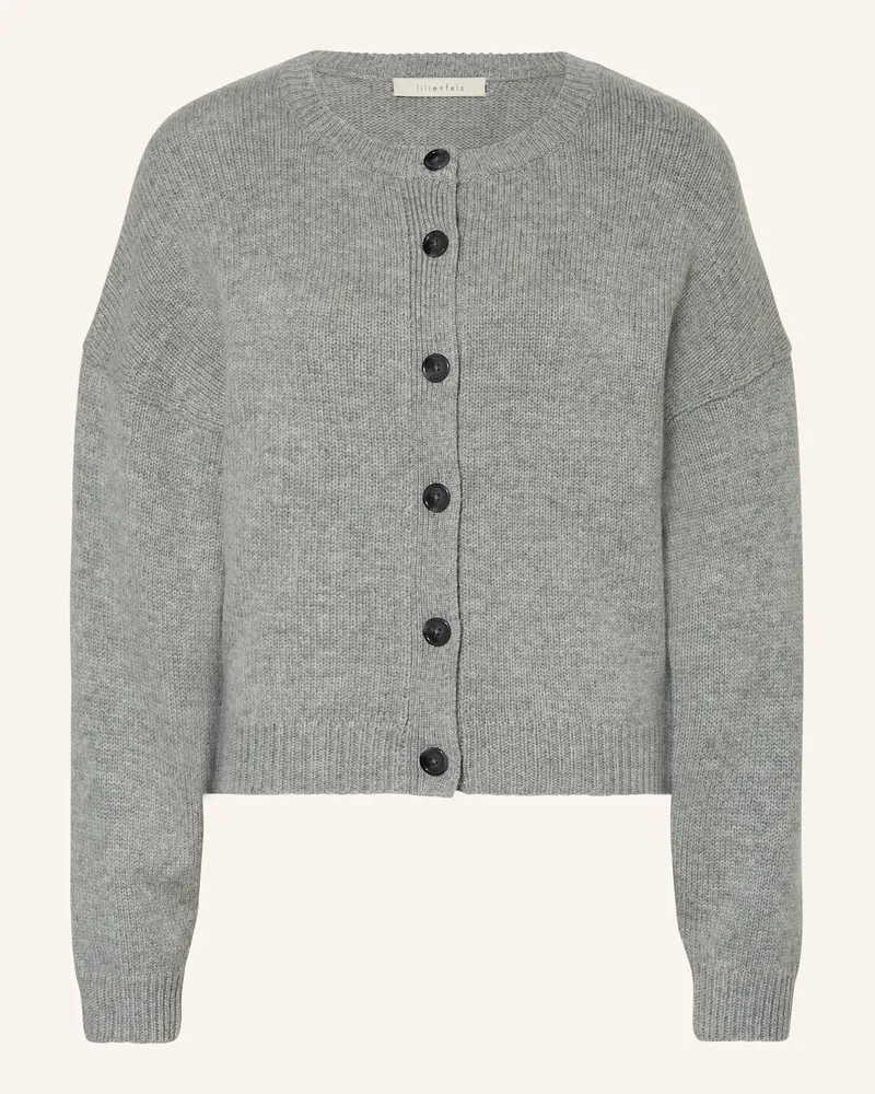 lilienfels Strickjacke grau Hellgrau