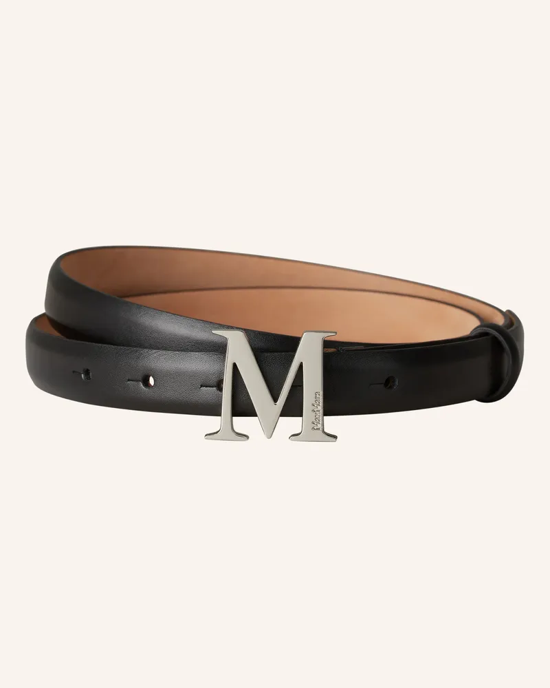 Max Mara Ledergürtel MCLASSIC20 Schwarz