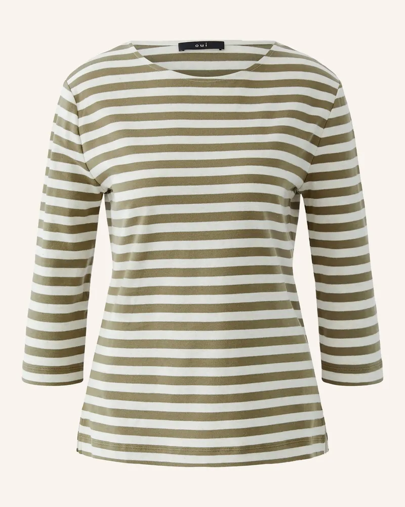 Oui  Shirt Soleila Mit 3/4-Arm gruen Khaki