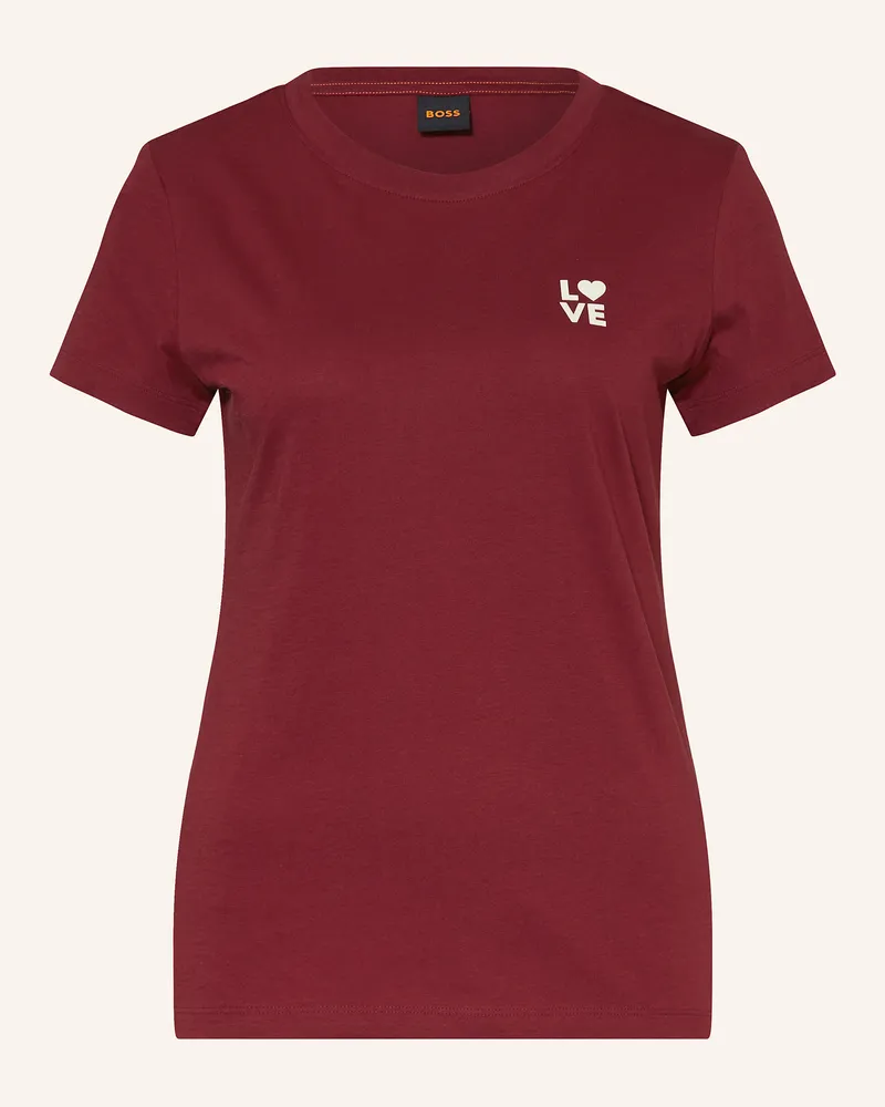HUGO BOSS T-Shirt ESOGO Dunkelrot