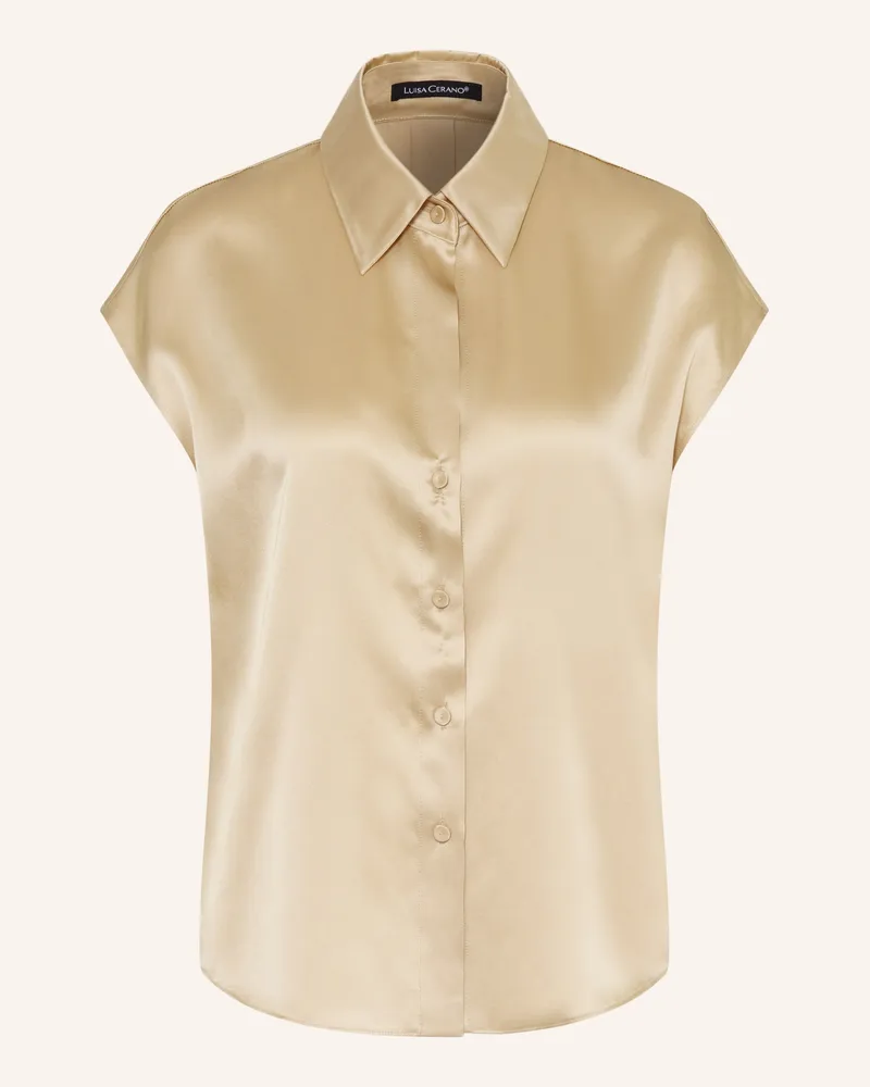 Luisa Cerano Hemdbluse Aus Seide beige Beige