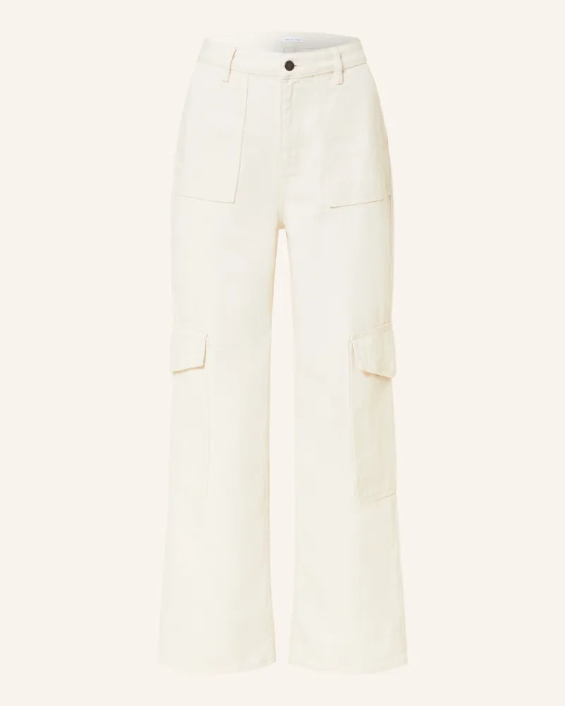 Mrs & HUGS Cargohose weiss Creme