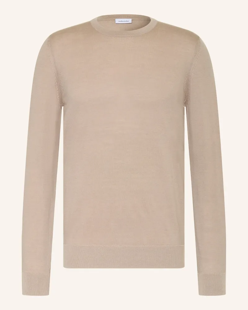 Seidensticker Pullover Aus Merinowolle beige Beige
