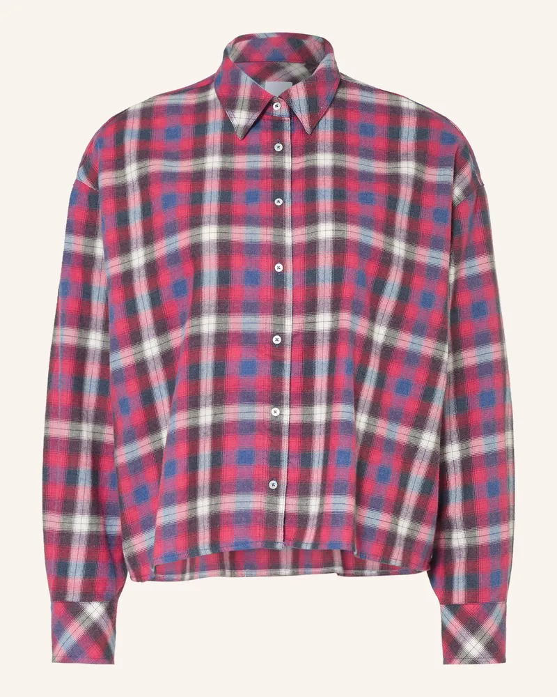tonno e panna Hemdbluse Aus Flanell blau Pink