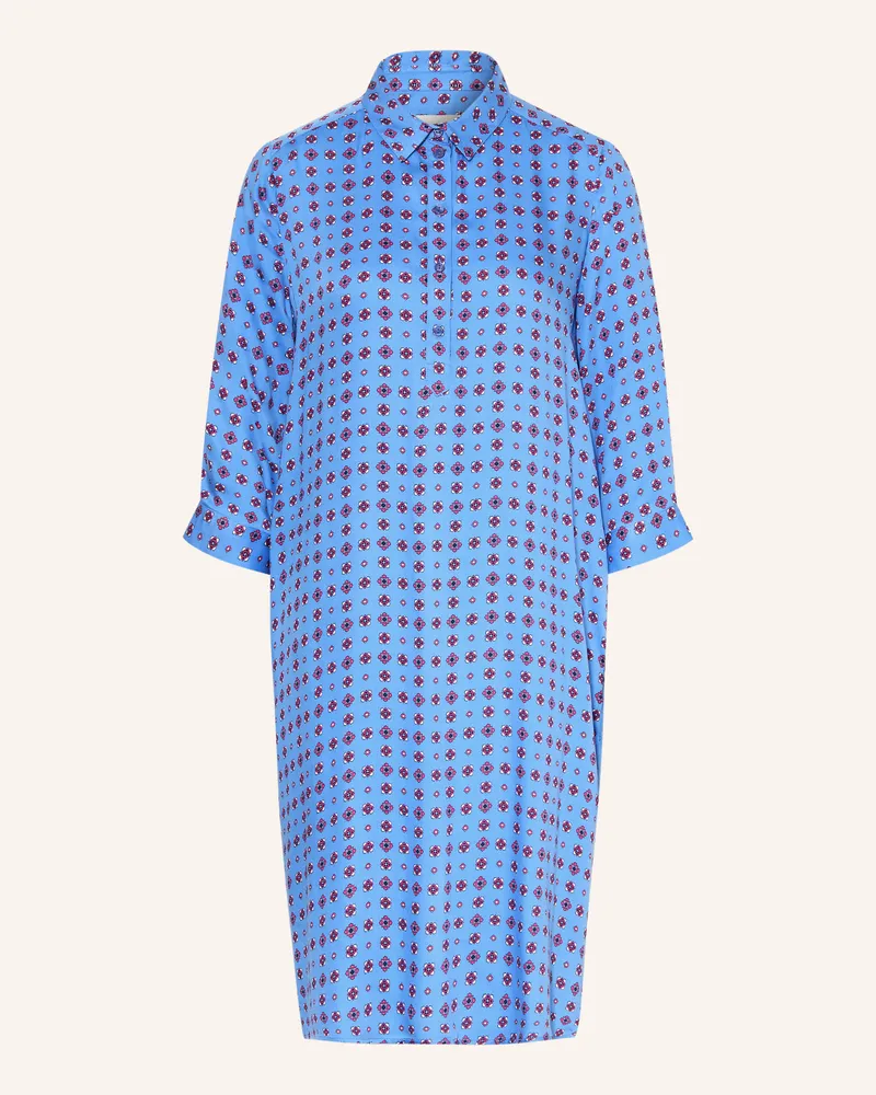 Milano Italy Hemdblusenkleid Mit 3/4-Arm blau Blau