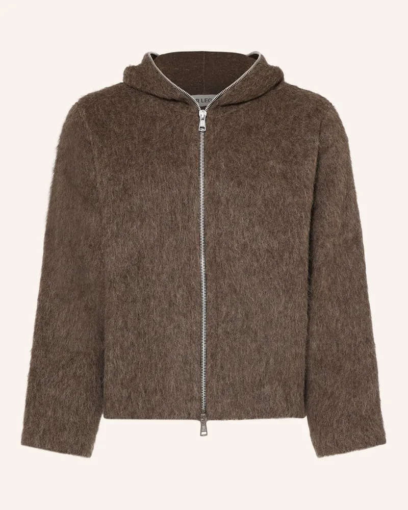 Our Legacy Kunstfell-Jacke braun Grau