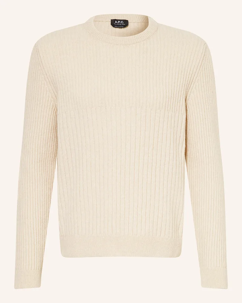A.P.C. Pullover weiss Ecru