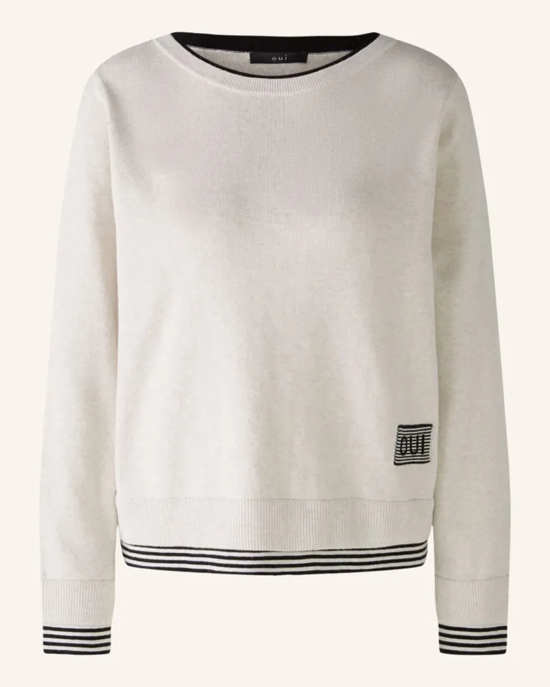 Oui  Pullover Leeza weiss Weiss