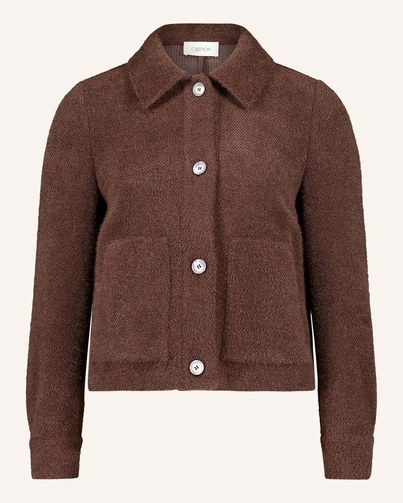 Cartoon Kastenjacke braun Braun