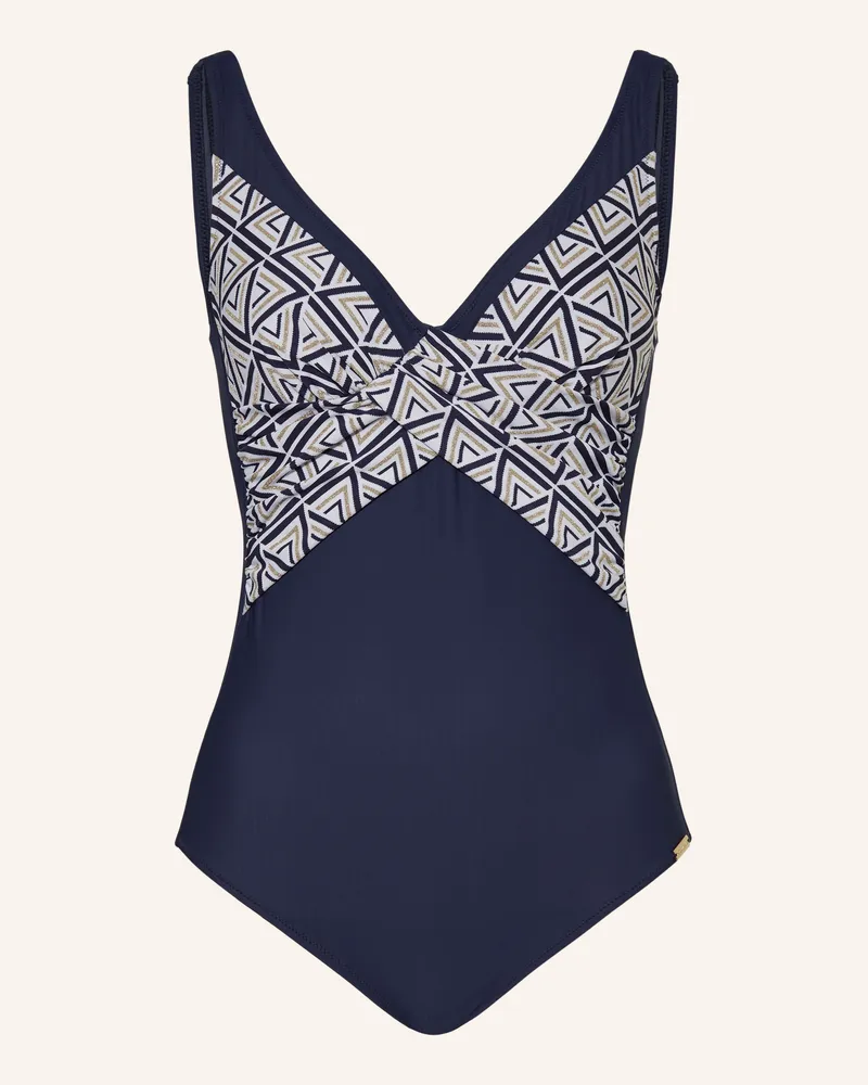 Charmline Shape-Badeanzug SEA TIME mit Glitzergarn Dunkelblau