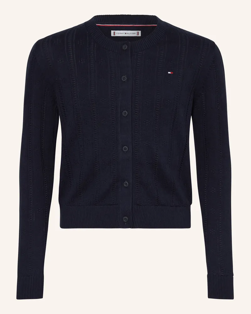 Tommy Hilfiger Strickjacke Dunkelblau