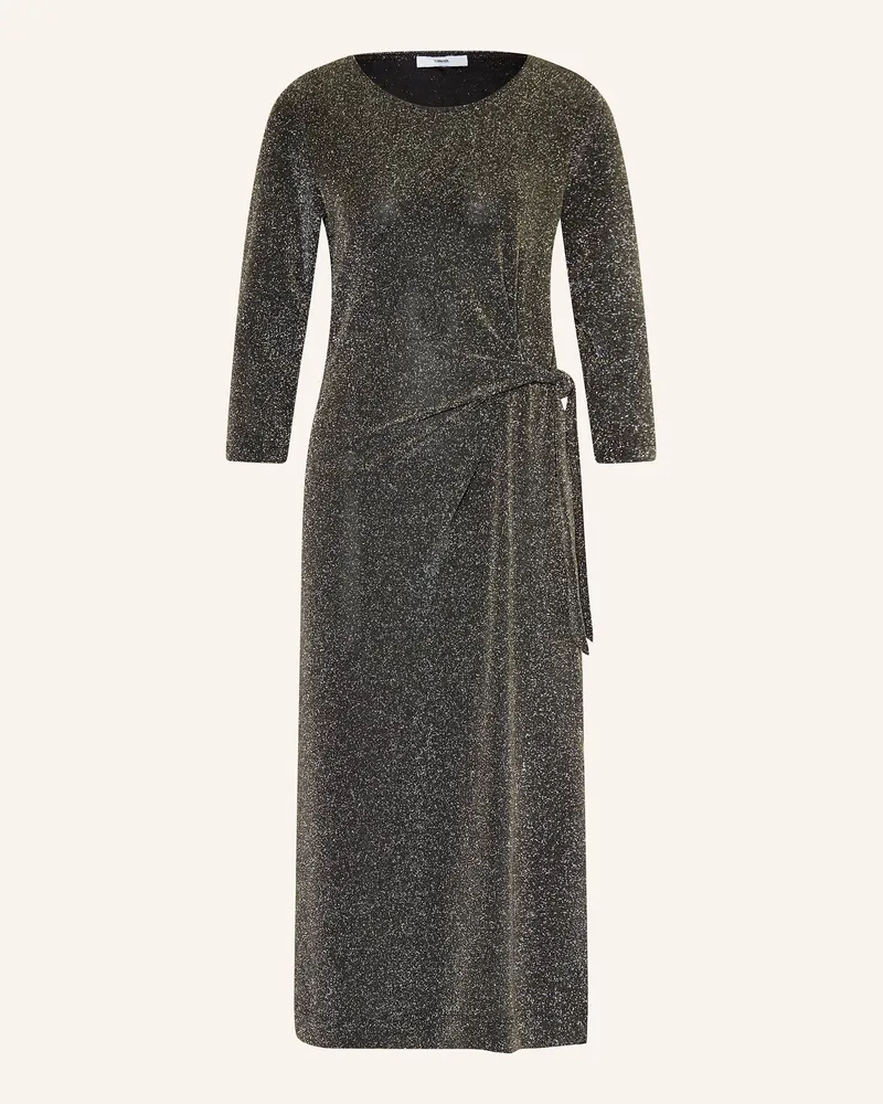 cinque Jerseykleid Ciglinlo Mit 3/4-Arm Und Glitzergarn silber Schwarz