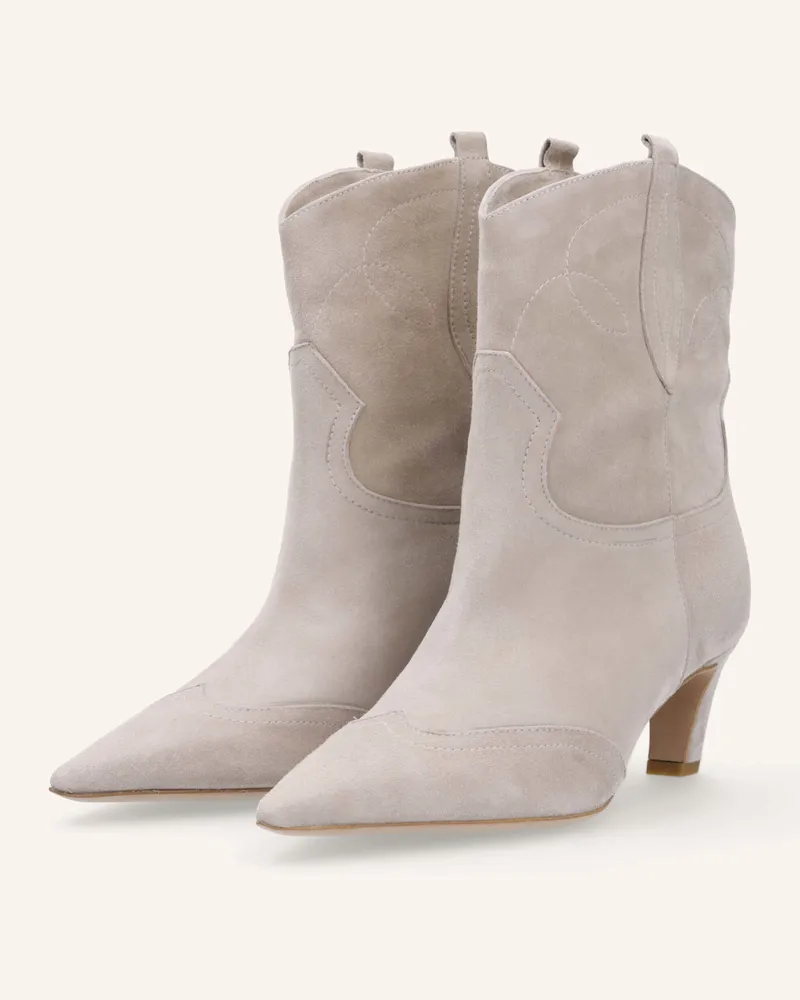 Thea Mika Cowboy Boots Beige