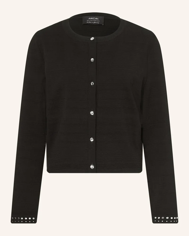 Marc Cain Strickjacke Mit Nieten schwarz 900