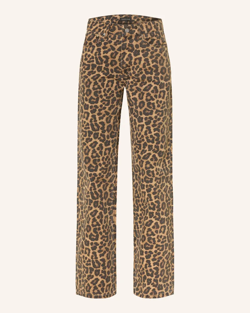 Anine Bing Wide Leg Jeans HUGH Leopard