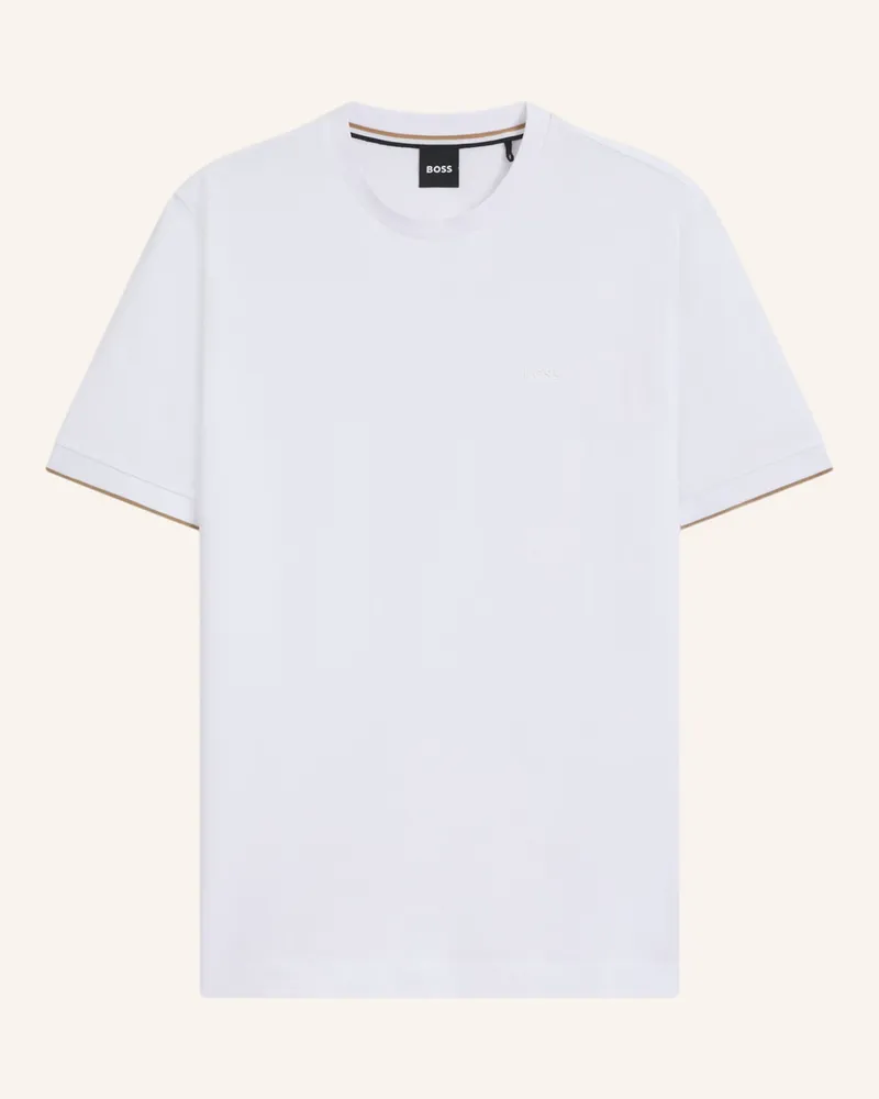HUGO BOSS T-Shirt THOMPSON 250_IN Regular Fit Weiss