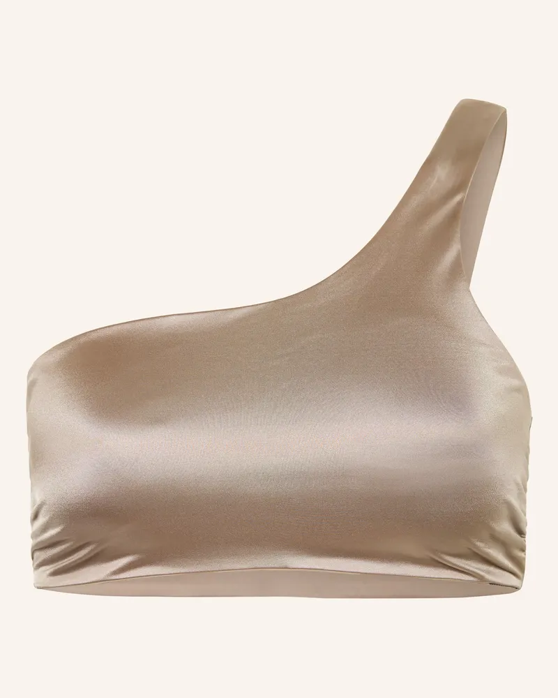 Calvin Klein One-Shoulder-Bikini-Top Ck Shine braun Beige