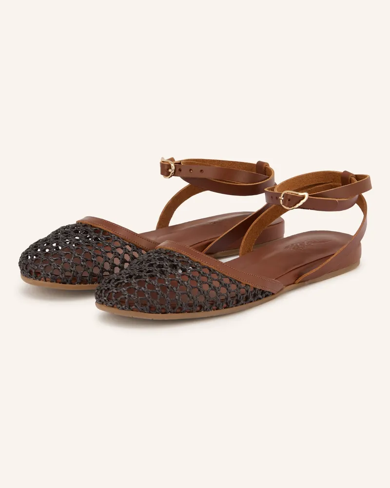 Ancient Greek Sandals Sandalen Filothea braun Dunkelbraun