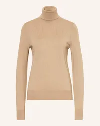 Calvin Klein Rollkragenpullover aus Merinowolle Braun