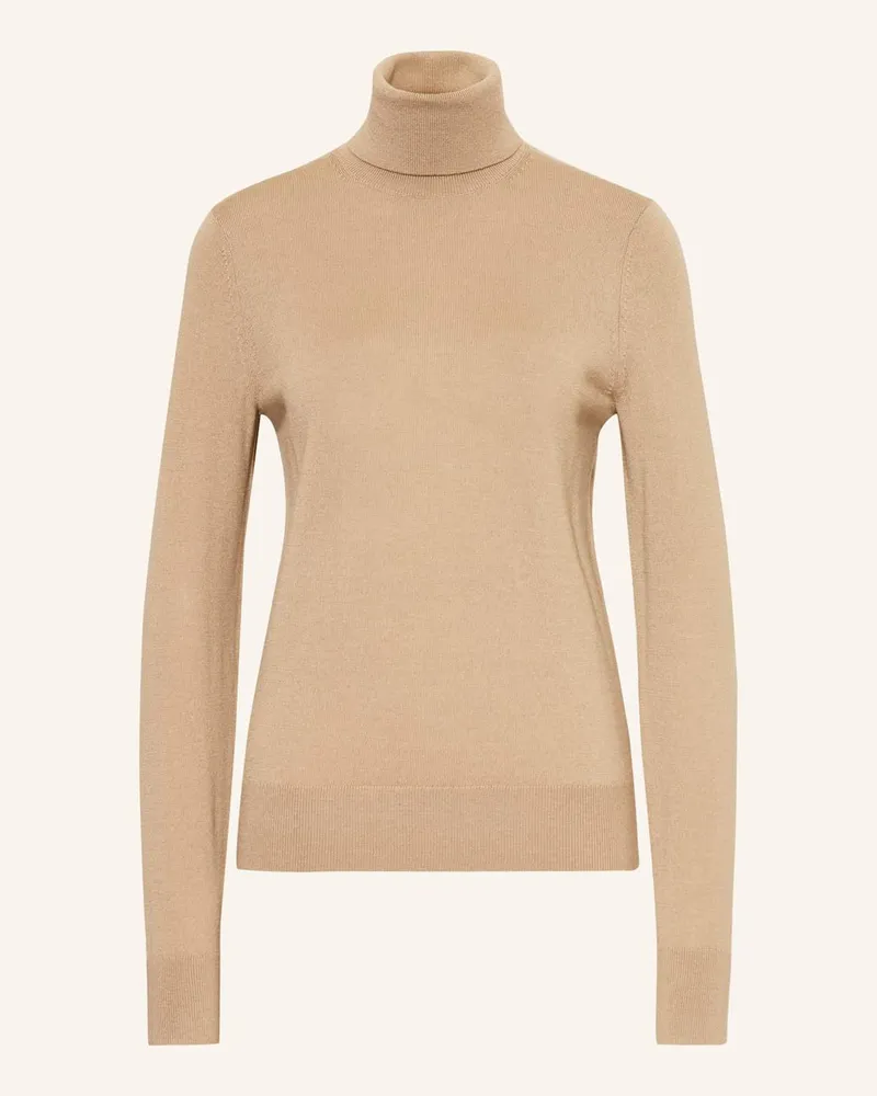 Calvin Klein Rollkragenpullover aus Merinowolle Braun