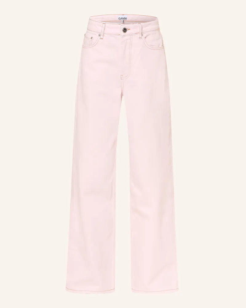 Ganni Straight Jeans Izey rosa 868