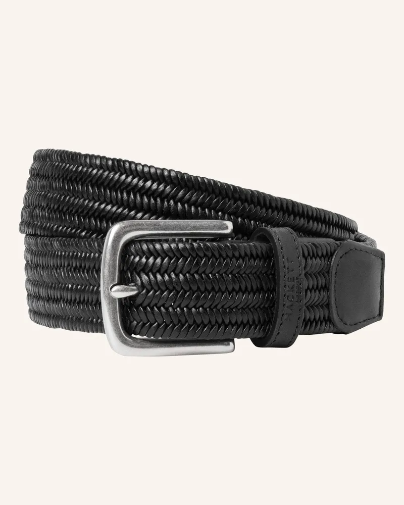 Hackett Gürtel Tubulr Crd Plait Blt schwarz Schwarz