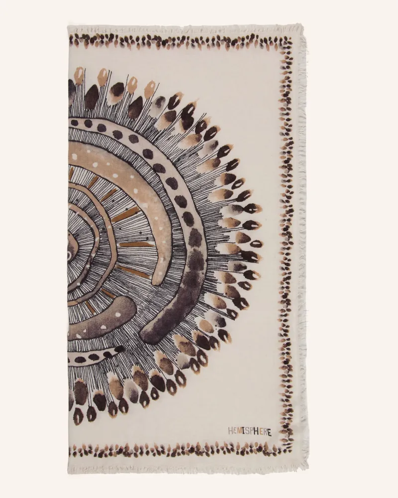 hemisphere Tuch Mit Cashmere beige Creme