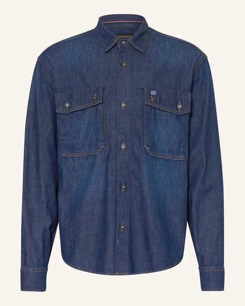 Napapijri Jeanshemd O-KIENE Comfort Fit Dunkelblau