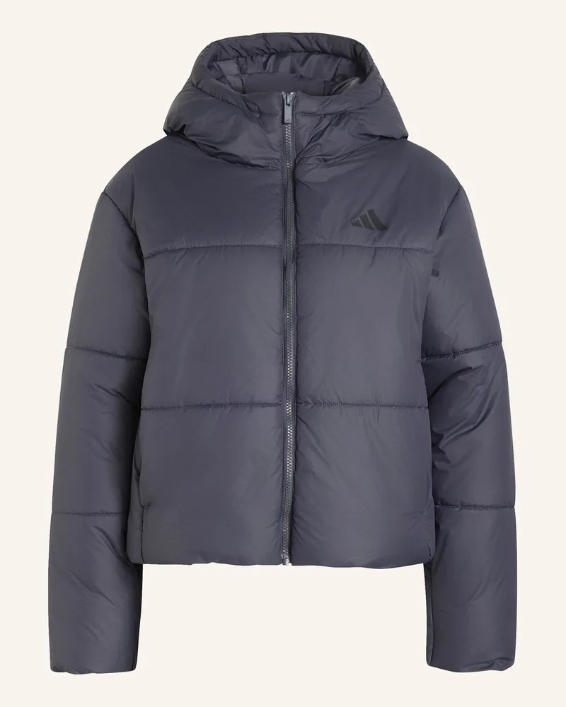 adidas Essentials Highloft Puffer Jacke, Isoliert grau Lila