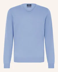 Strokesman's Cashmere-Pullover Blau