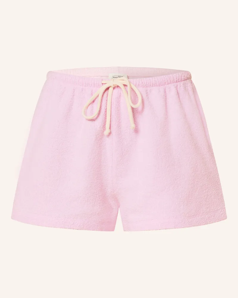 American Vintage Frotteeshorts Rosa