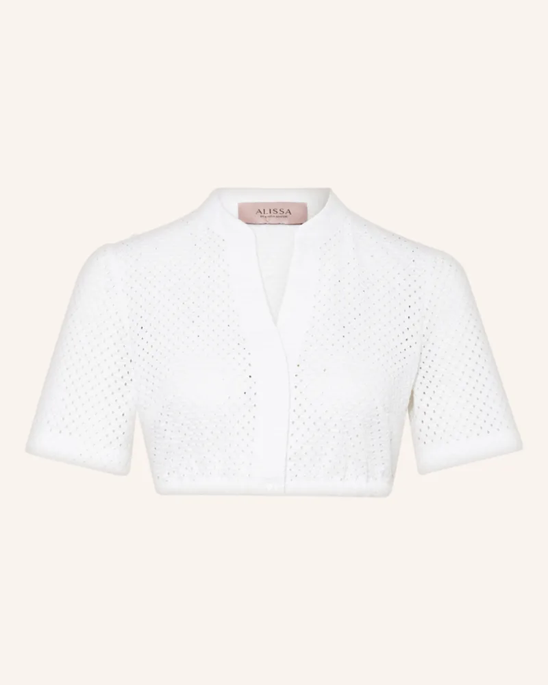 KINGA MATHE Dirndlbluse Suri weiss Weiss