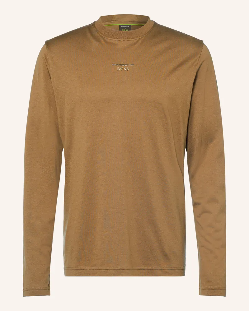 HUGO BOSS Longsleeve Icons braun Braun