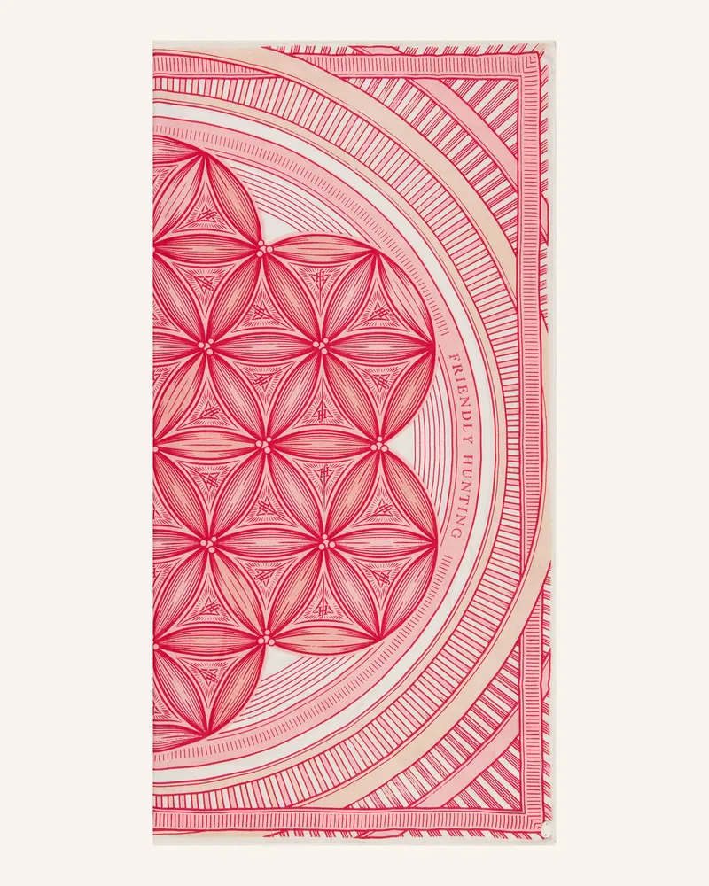 Friendly Hunting Seidentuch FLOWER OF LIFE Pink