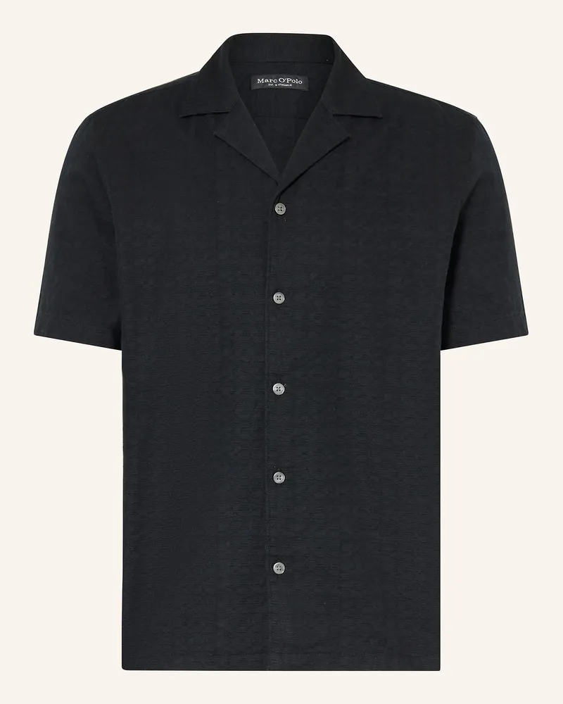 Marc O'Polo Resorthemd Regular Fit Schwarz