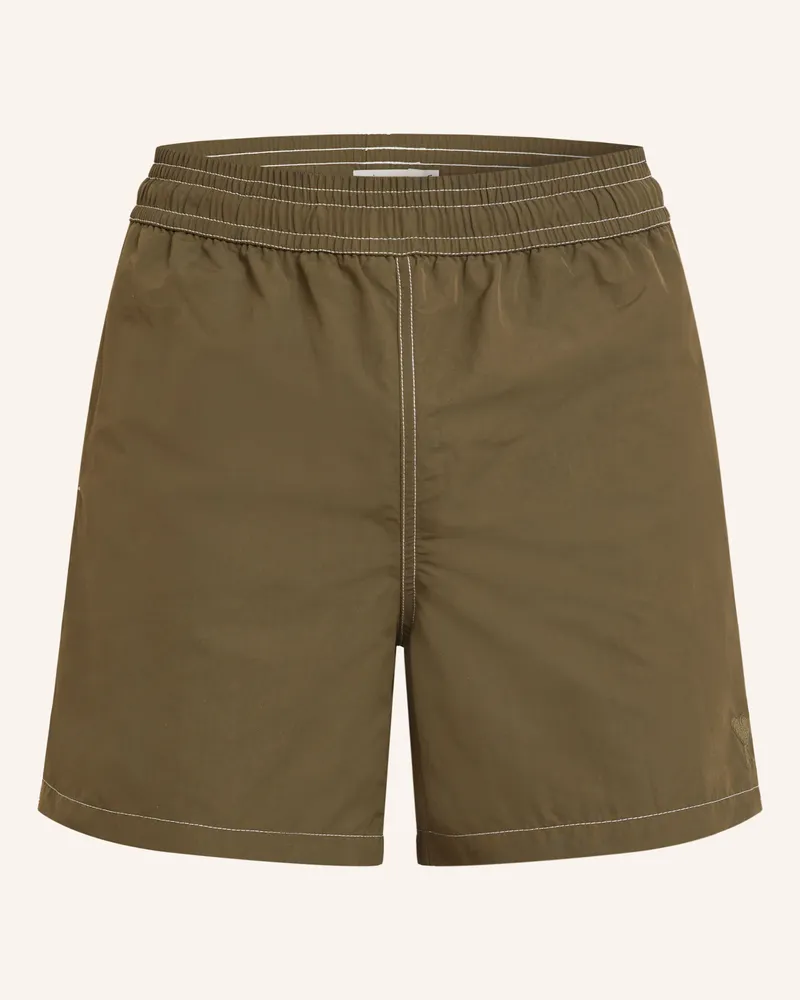 AMI Paris Badeshorts Oliv