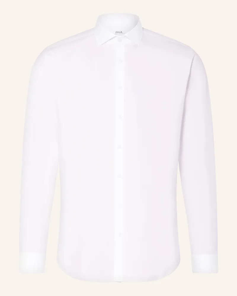 paul Hemd Shaped Fit weiss Weiss